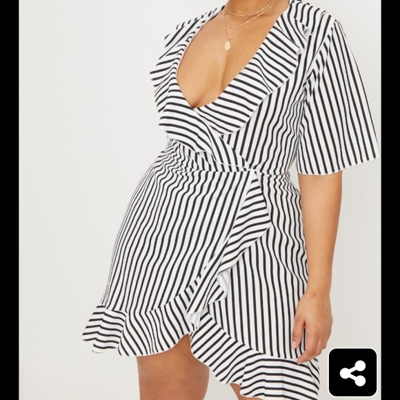 pretty little thing stripe dress